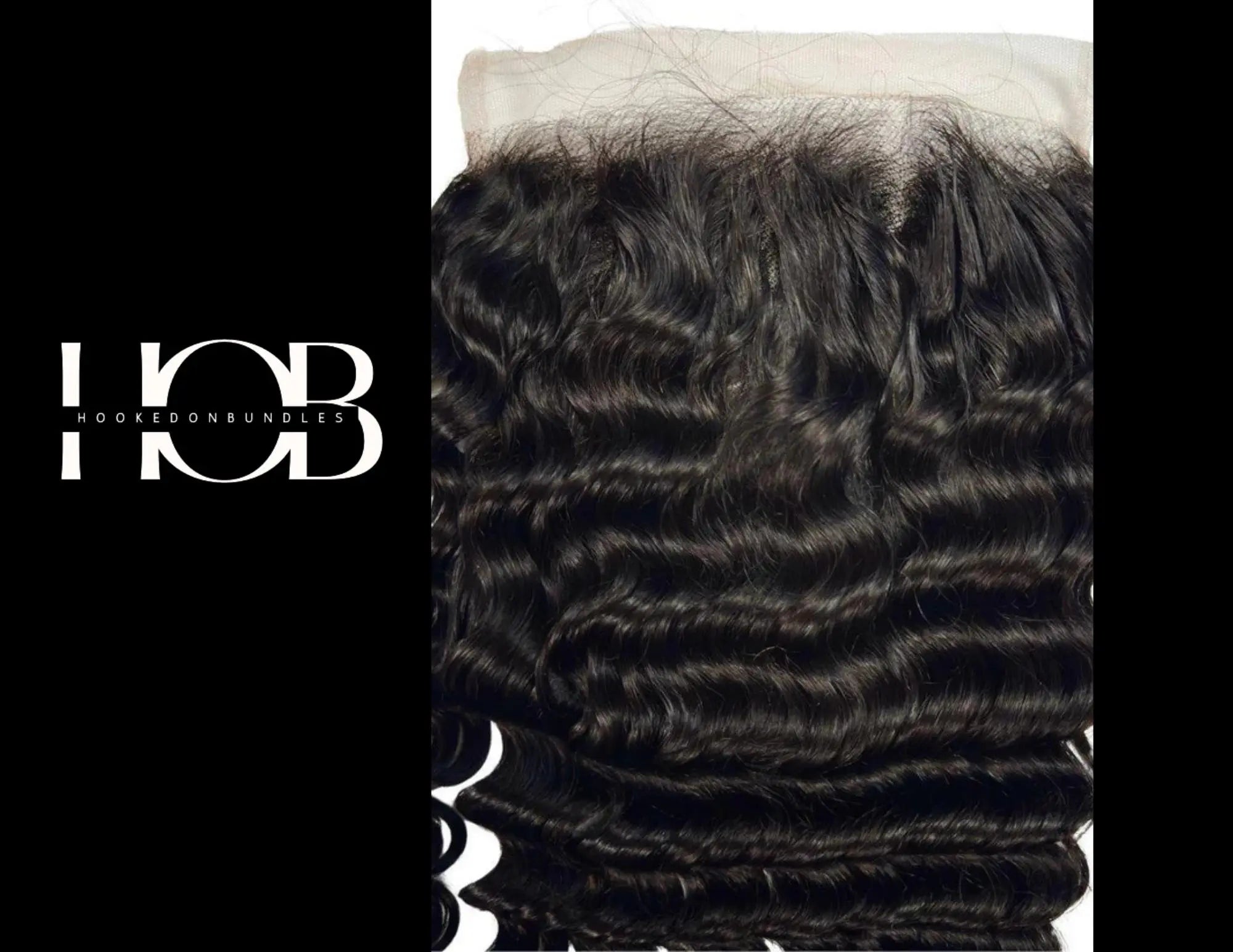 Brazilian Deep Wave 7x7 HD Lace Closure HookedOnBundles Virgin Hair